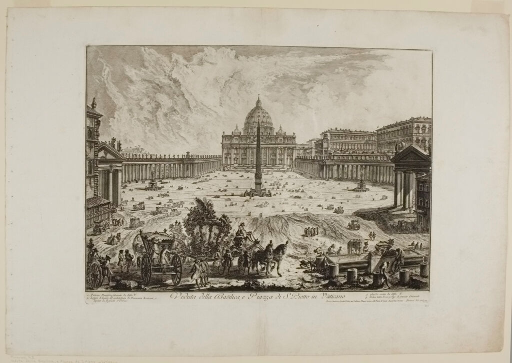View Of Saint Peter's Basilica And Piazza In The Vatican