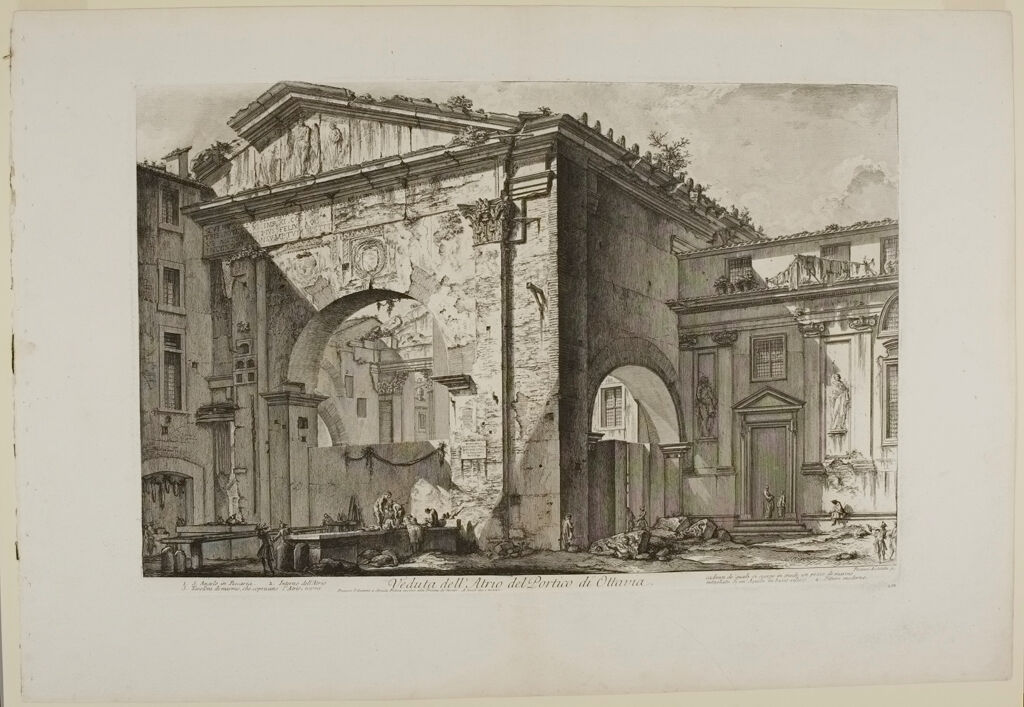 View Of The Atrium Of The Portico Of Octavia
