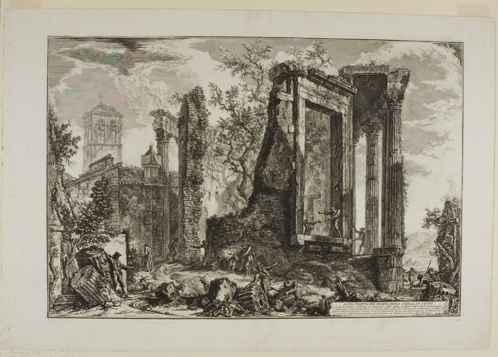The Temple Of The Sibyl, Tivoli: The Broken Side Of The Colonnade