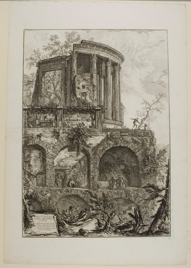 The Temple Of The Sibyl, Tivoli. Upright Plate.