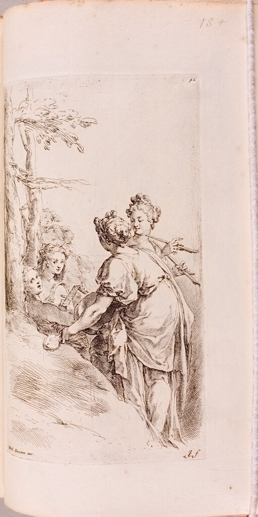Plate 42: Five Female Figures In A Landscape
