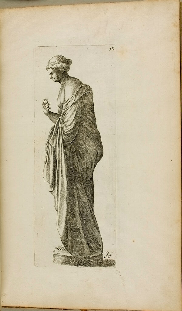 Plate 28: Female Statue With A Bird, Possibly Leda