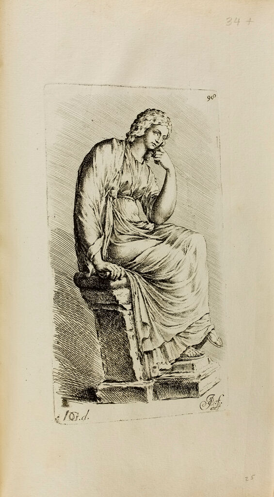 Plate 98: Seated Muse, Clio(?)