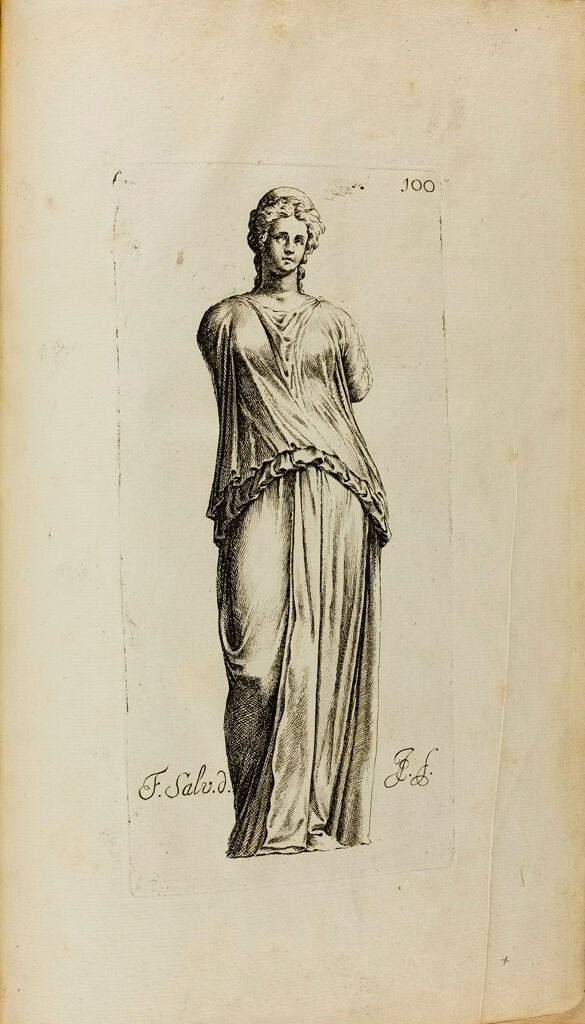 Plate 100: Draped Female Statue
