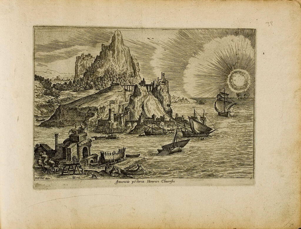 An Imaginary View By Hendrick Van Cleve (Inventio Pictoria, Henrici Cliventis)