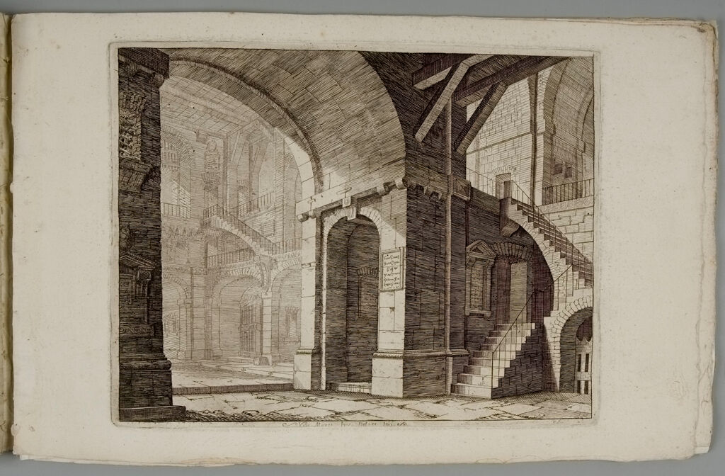 Interior Of A Castle With Composite Corinthian/Egyptian Columns