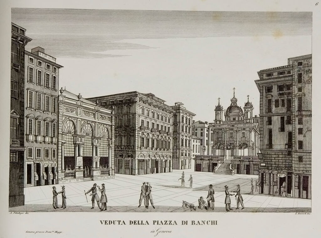 View Of The Piazza Di Banchi