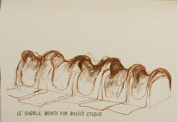 12' Saddle Bench For Basil's Studio