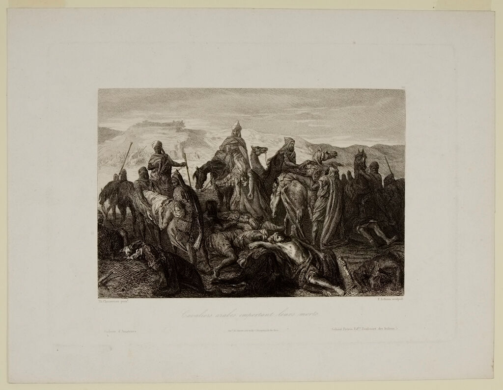 Arab Riders Carrying Away Their Dead
