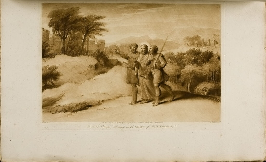 Christ And His Disciples Going To Emmaus