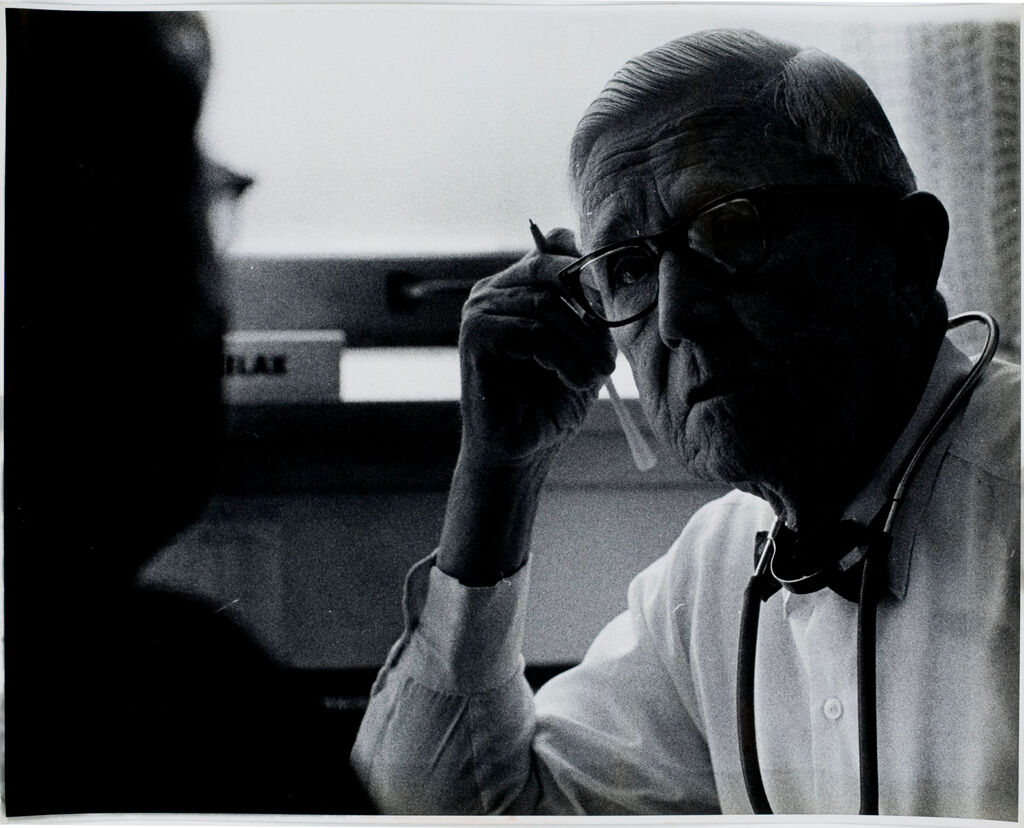 Untitled (Dr. Herman M. Juergens Talking With Nurse)