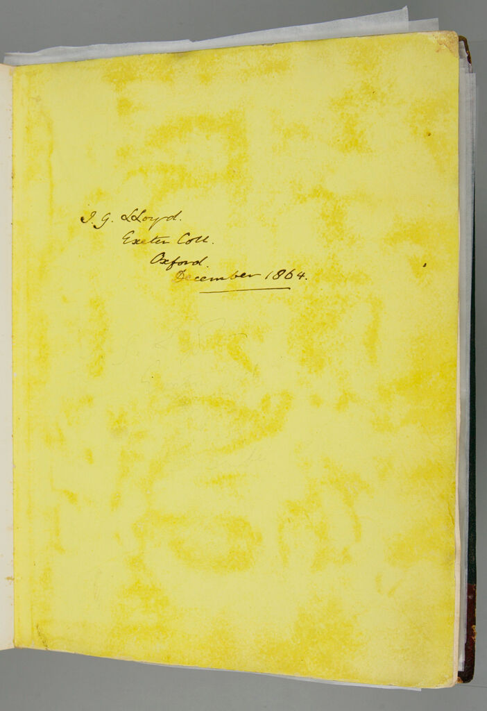 Untitled (Album Page W/ Ink Inscription 