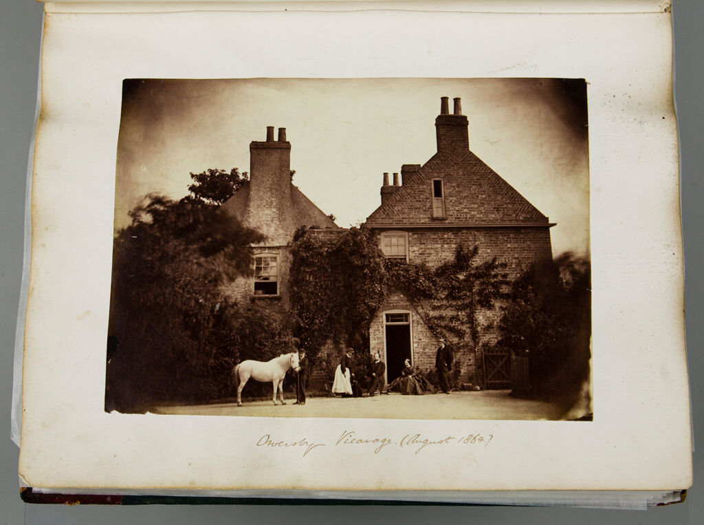Untitled (Owersby Vicarage (Lincolnshire) With Group Of Five People And One Horse, August 1864; Verso: Owersby Vicarage With Woman Standing In Window, August 1864)