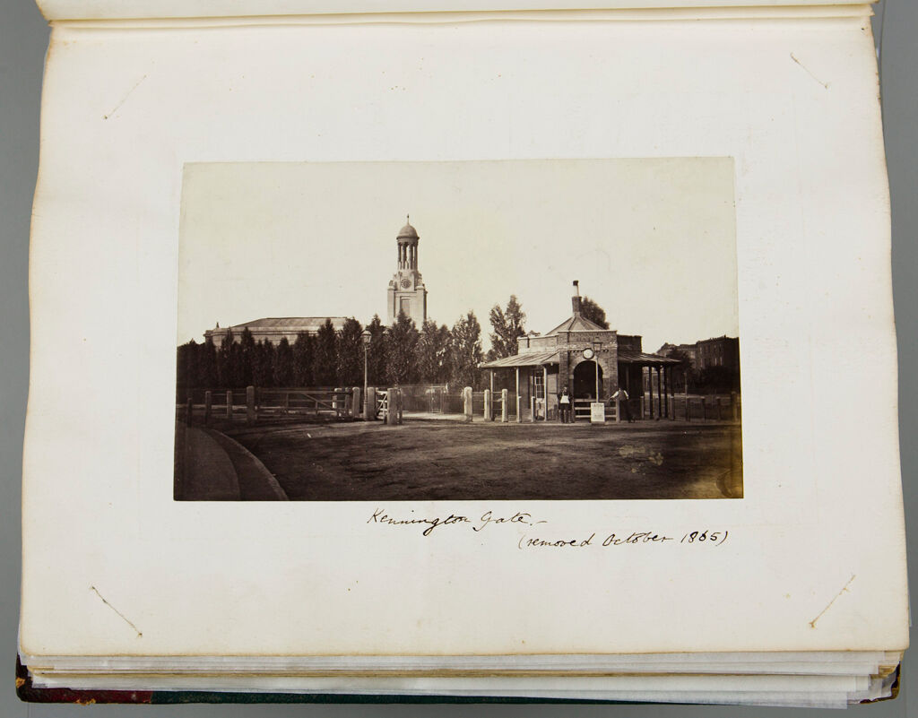 Untitled (View Of Kennington Gate, Removed October 1865; Verso: Blank)