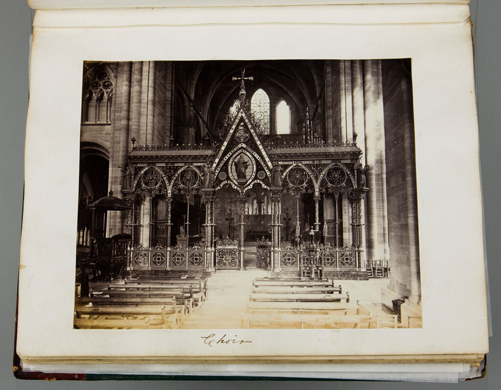 Untitled (Interior View Of Choir, Possibly Hereford Cathedral; Verso: The Devil's Garden, Stanner, Kington, Herefordshire, With Figure In Foreground)