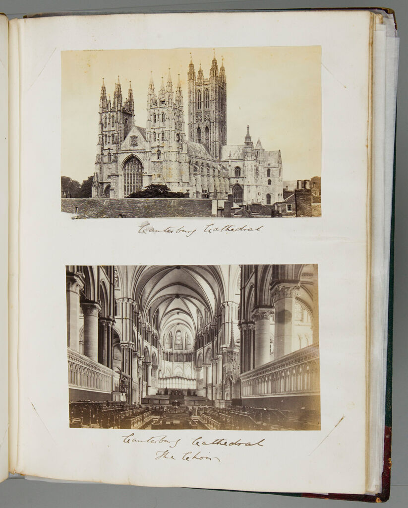 Untitled (Canterbury Cathedral; Canterbury Cathedral, The Choir; Verso: The Black Prince's Tomb, Canterbury Cathedral)