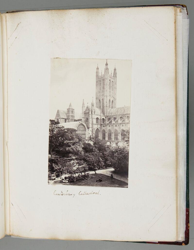 Untitled (Canterbury Cathedral With Figure In Foreground; Verso: Blank)