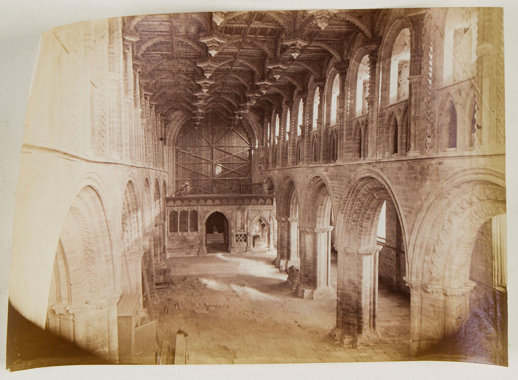 Untitled (Unidentified Interior With Vaulted Ceiling)