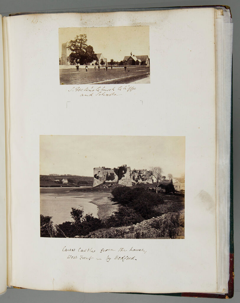 Untitled (Top, St. Helen's Church And Schools, Cliffe, Kent; Bottom, Carew Castle From The ? West Front By Bedford; Verso: Top, Weybridge Church; Bridge Over River Wey At Weybridge)