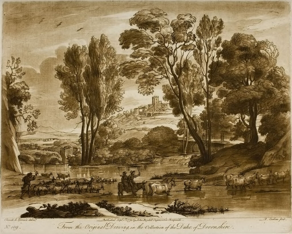 A Landscape, With Peasants And Cattle