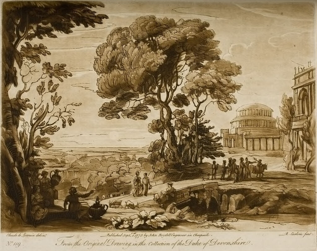 A Landscape, With A Procession To The Temple Of Apollo, In The Island Of Delos