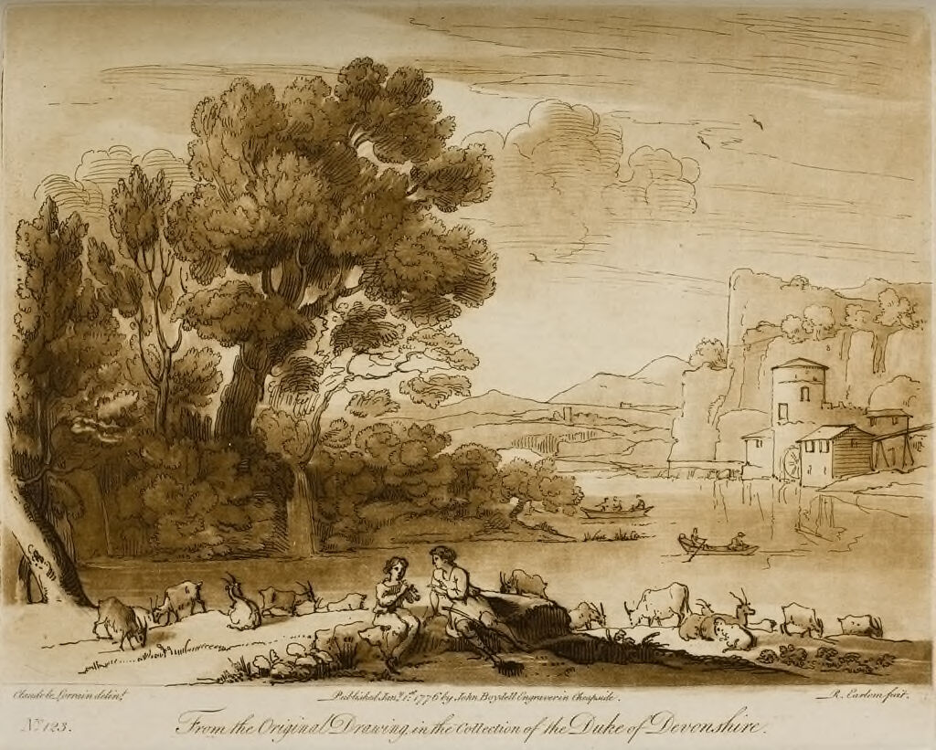 A Landscape, With Cattle