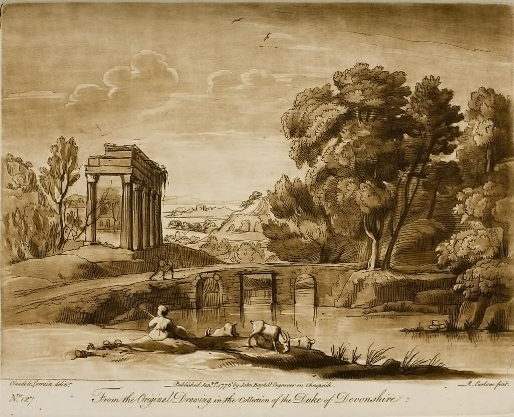 A Landscape, With A Ruined Portico