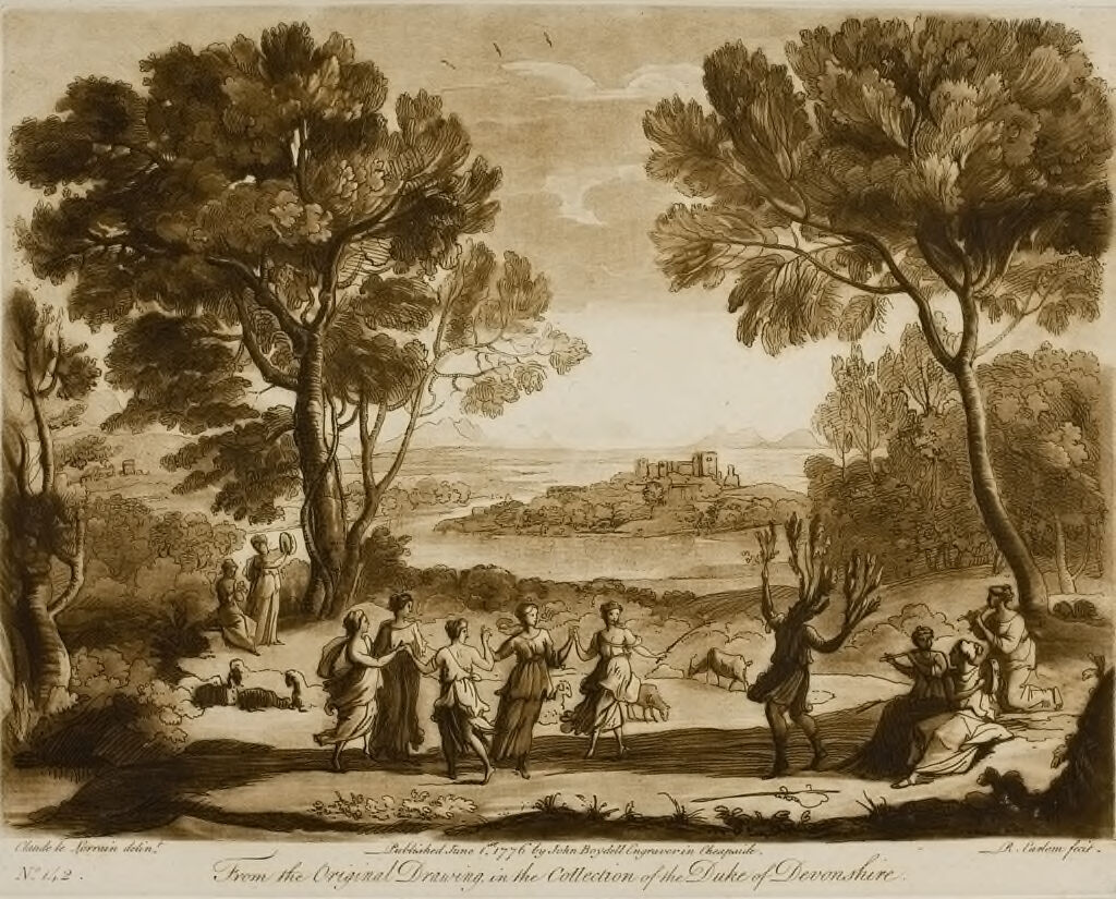 A Landscape, With Nymphs Dancing And The Apulian Clown Changing Into A Wild Olive Tree