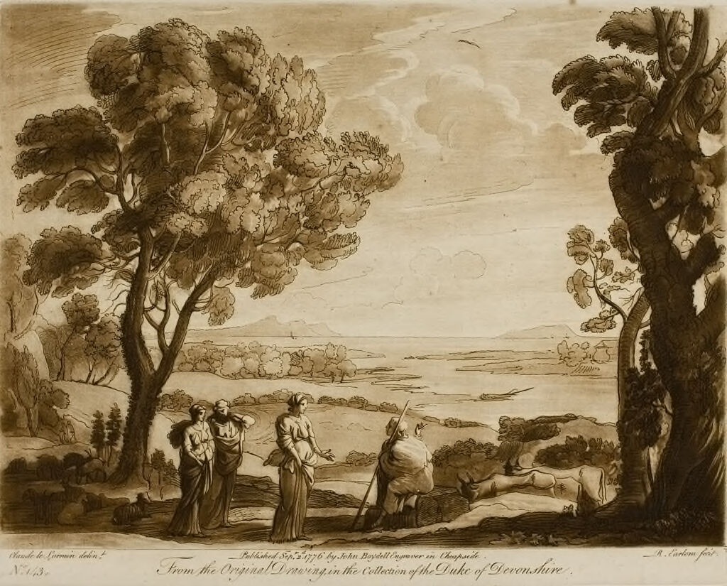 A Landscape, With Figures And Cattle, And The Judgment Of Paris