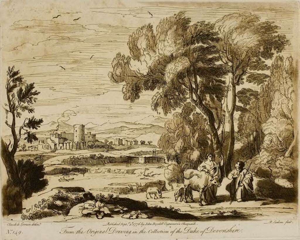A Landscape, With Figures And Cattle, And Juno Committing The Care Of Io To Argus