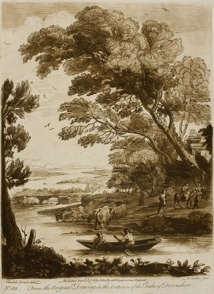 A Landscape, With Figures And Cattle, And The Flight Into Egypt