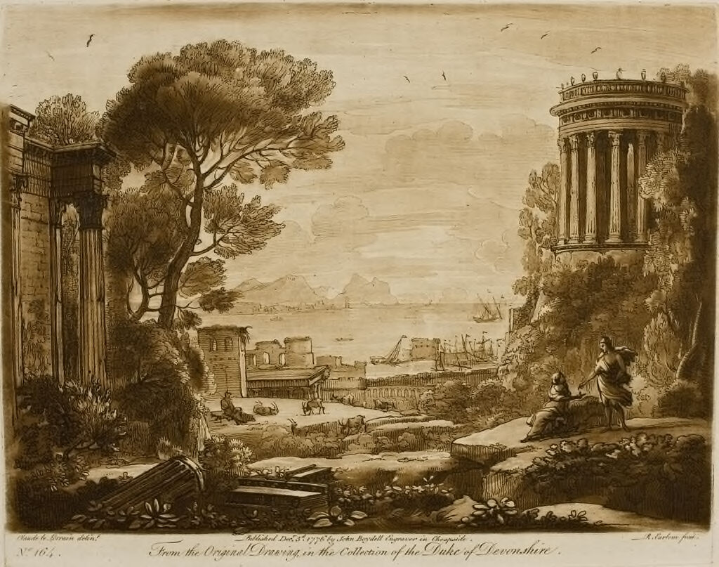 A Landscape, With Magnificent Buildings, And A View Of The Sea, And With The Story Of Apollo And The Cumean Sibyl