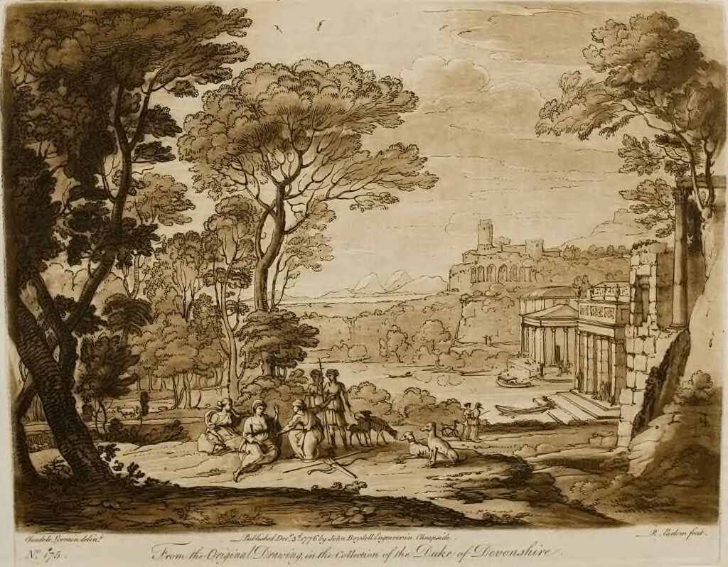 A Landscape, With Figures And Buildings