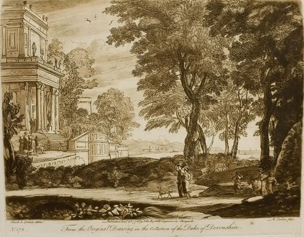 A Landscape, With Figures Conducting A Victim To A Temple