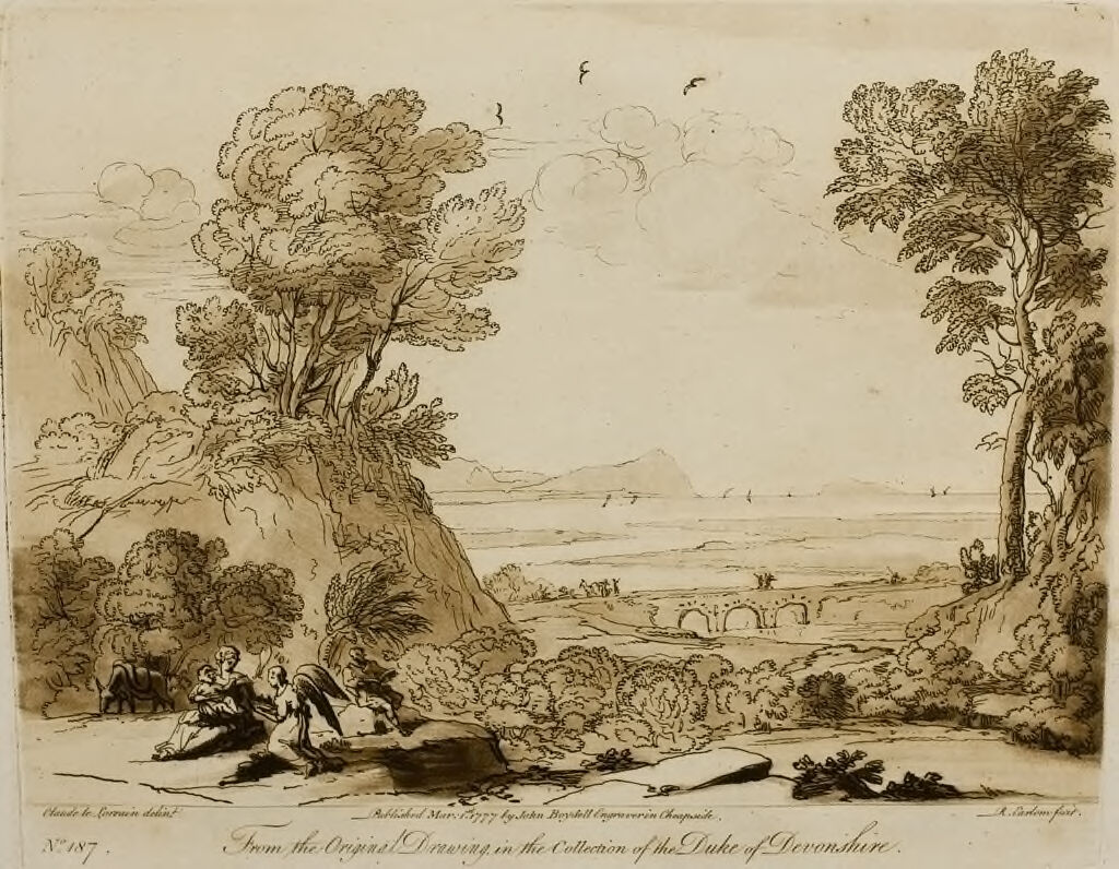 A Landscape, With Repose In Egypt