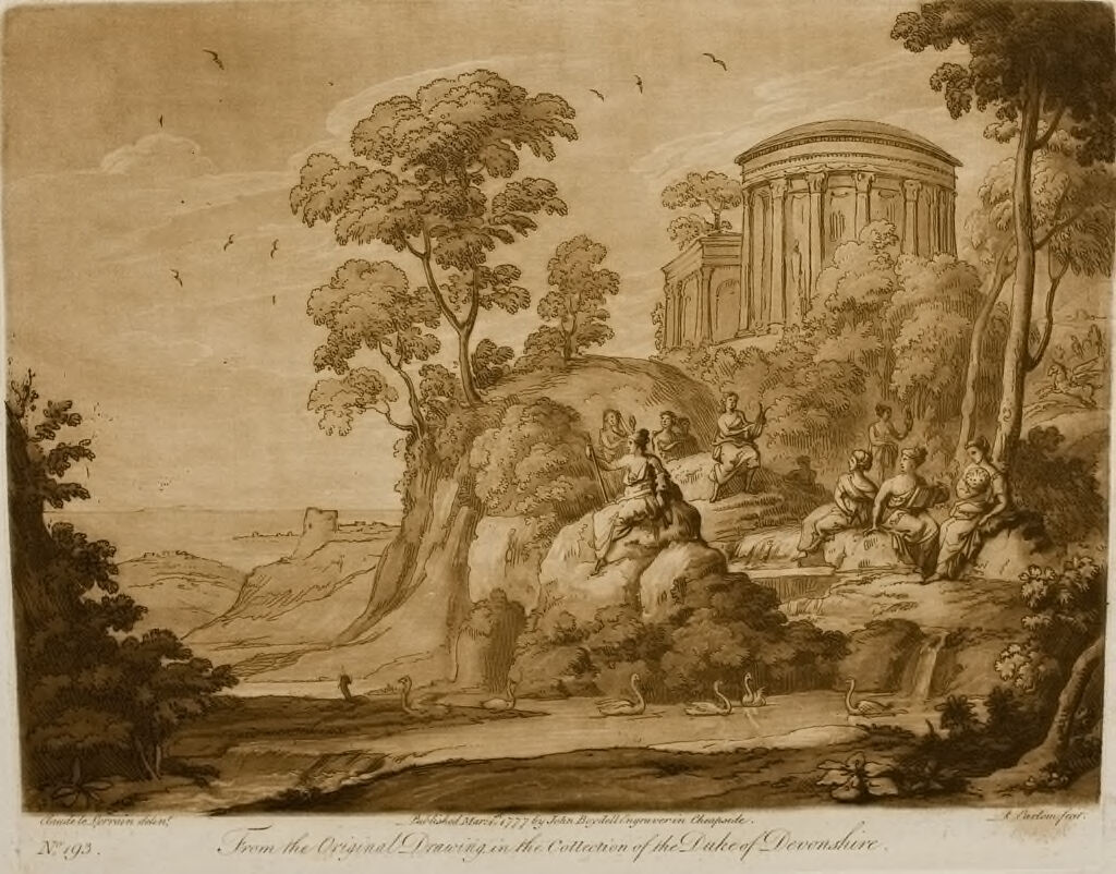 A Landscape, With A Representation Of Parnassus And The Muses