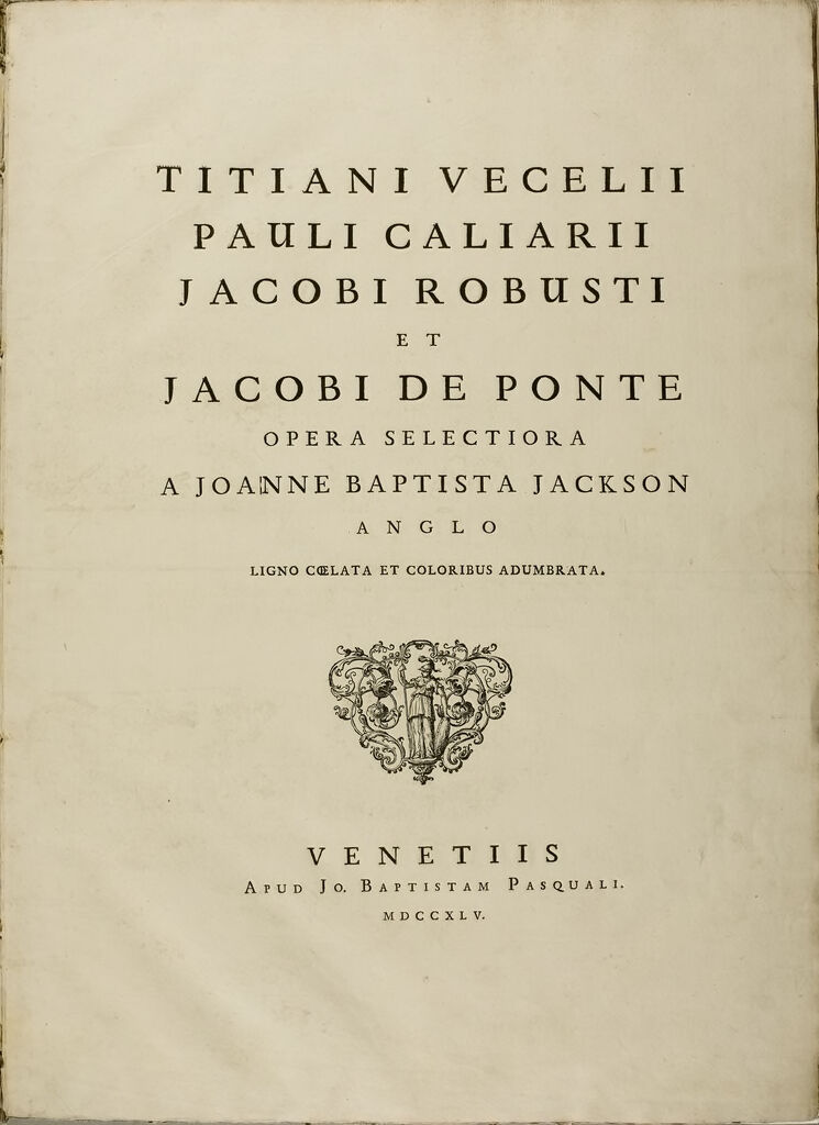 Selected Works By John Baptist Jackston After Titian, Veronese, Tintoretto And Others
