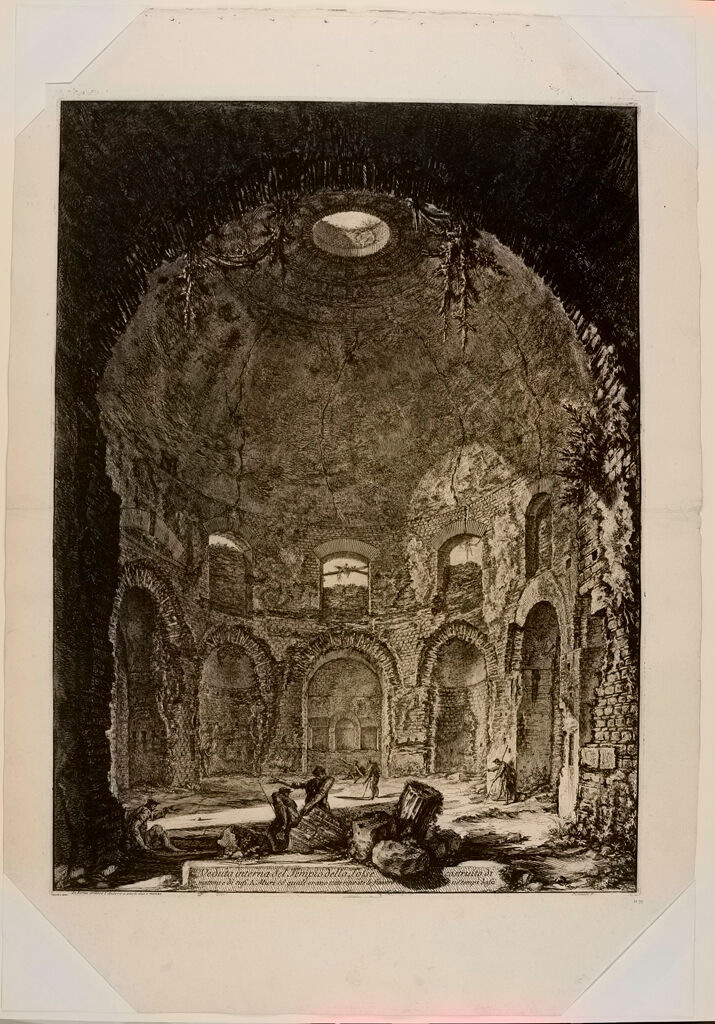 The So-Called Tempio Della Tosse, Near Tivoli. Interior. Upright.