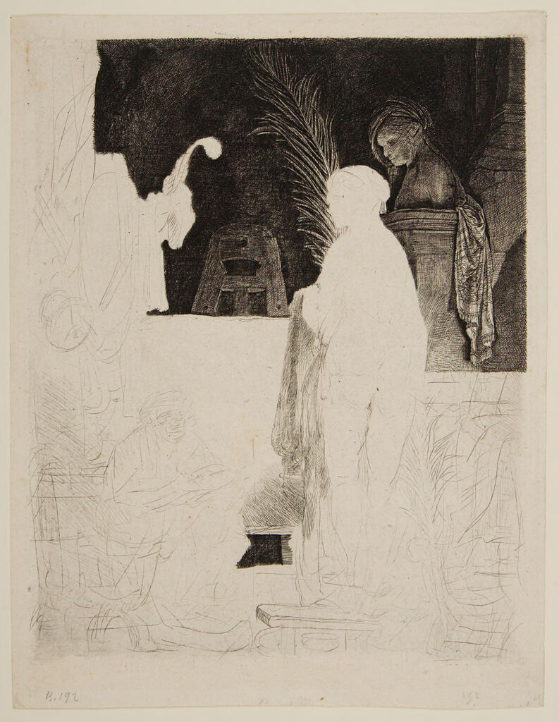 The Artist Drawing From The Model