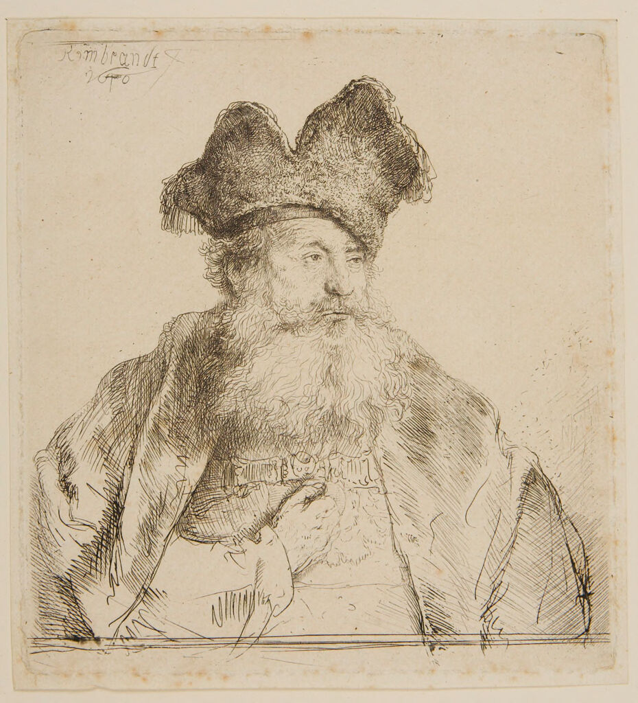 Old Man With A Divided Fur Cap