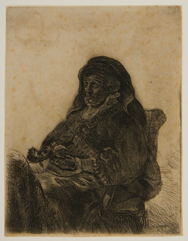 Rembrandt's Mother In Widow's Dress