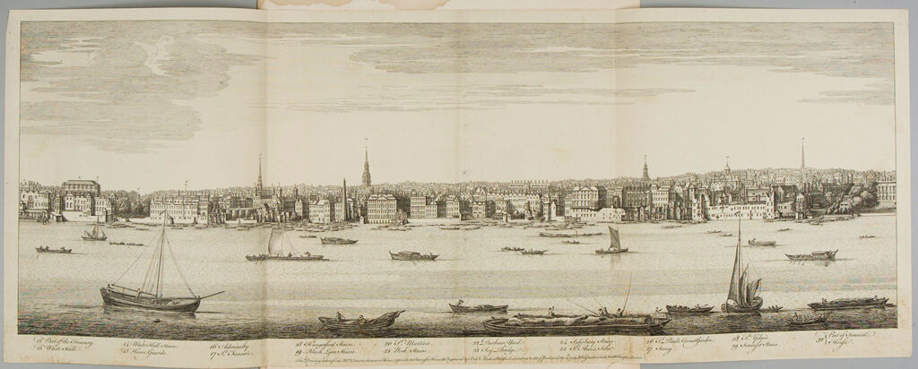 View Of London From The Treasury To Somerset House, From Mr. Watson's Summer House