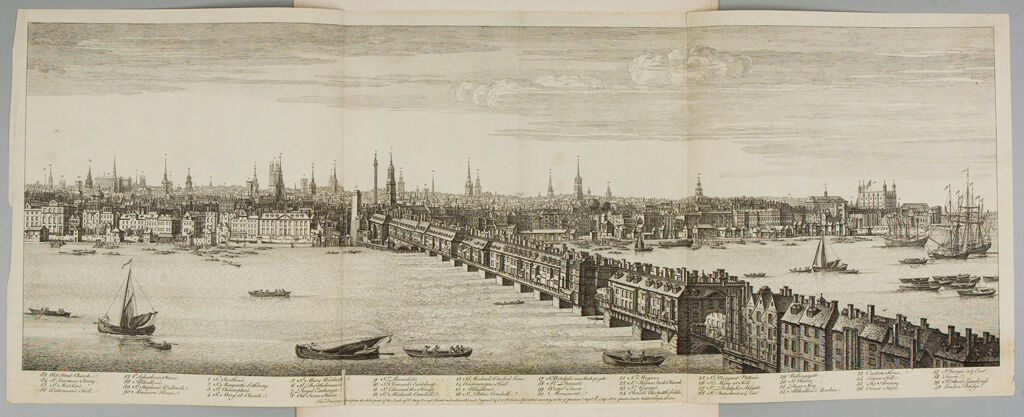 View Of London Bridge, From The West Leads Of St. Mary Overy's Church In Southwark