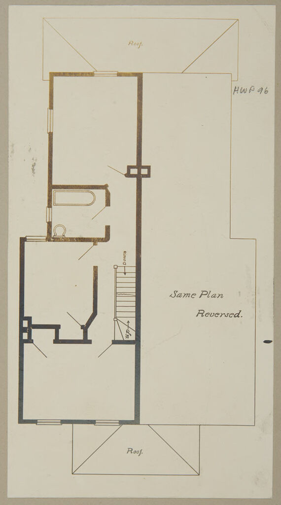 Industrial Problems, Welfare Work: United States. Maryland. Sparrow's Point. Maryland Steel Company: Industrial Betterment In The United States. Housing Of Working People By Employers: Maryland Steel Company, Sparrow's Point, Maryland. House For Employees. Plan G.: Second Floor.