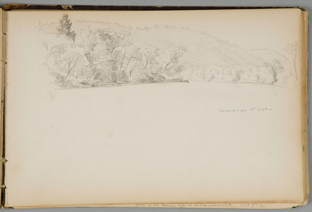 Sacandaga Landscape; Verso: Hudson River Landscape