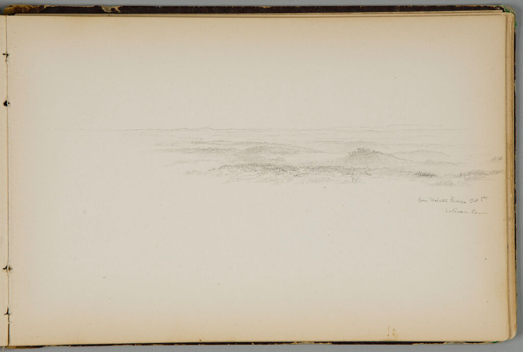 View From Walnut Ridge; Verso: Landscape With Mongaup Creek
