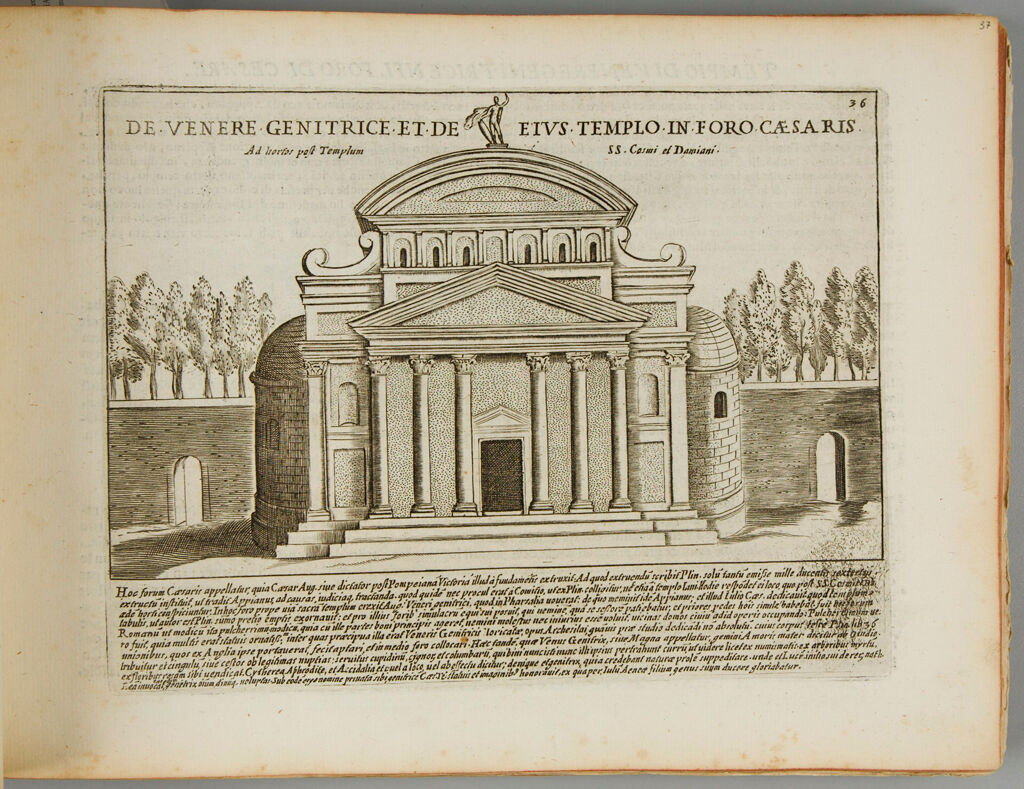 The Temple Of Venus Genetrix In The Forum Of Caesar