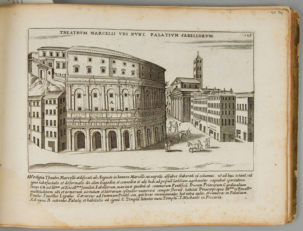 The Theater Of Marcellus, Where The Palace Of The Savelli Now Stands
