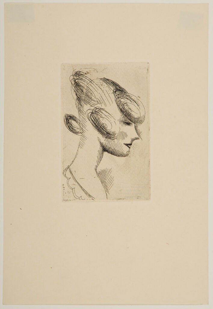 Woman's Head In Profile