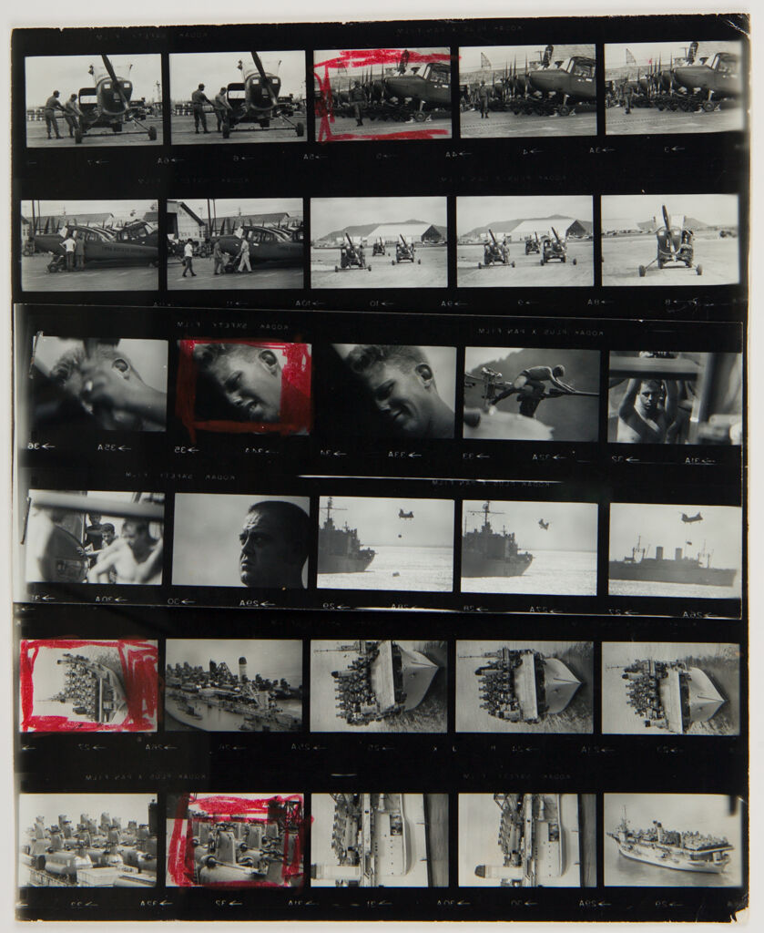 Untitled (Airfield; Soldiers Working On Planes; Aircraft Carrier, Vietnam)